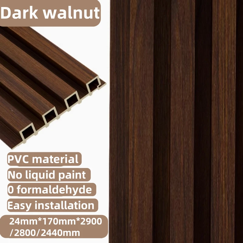 WPC Wall Panel PVC Wood Veneer Decoration Indoor